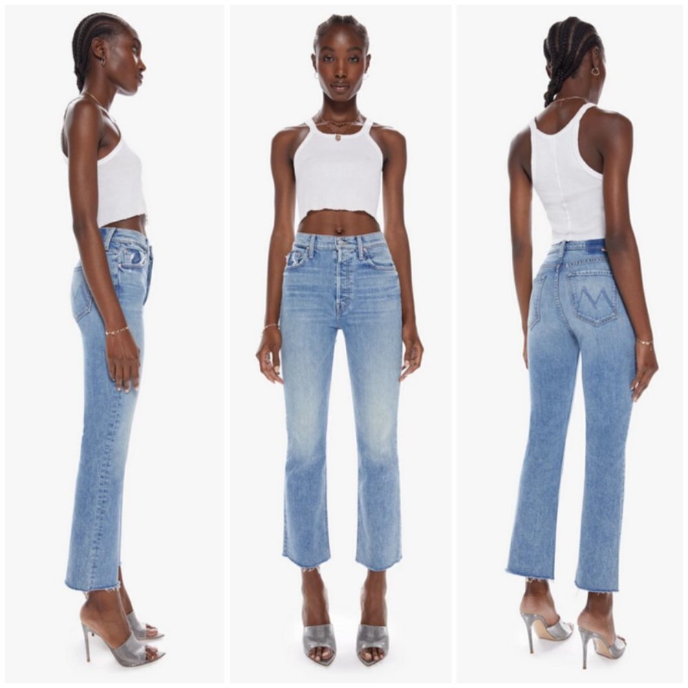 💕MOTHER SUPERIOR💕 The Tripper Flood Fray Jeans ~ Left In The Dust 29 NWOT